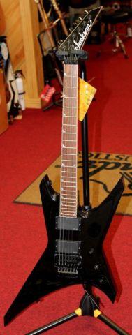 Jackson WRMG Warrior Metallic Black EMG Floyd Rose Electric Guitar w/C