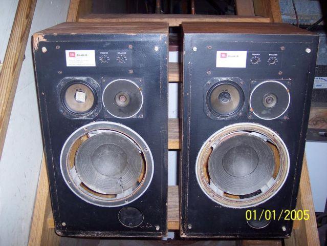 JBL DECADE 36 SPEAKER CABINETS W/CROSSOVERS - NO DRIVERS.