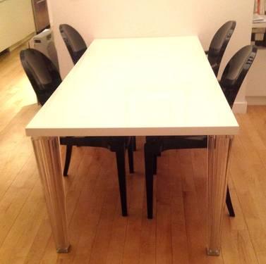 KARTELL TOP TOP DINING TABLE WHITE GLOSS