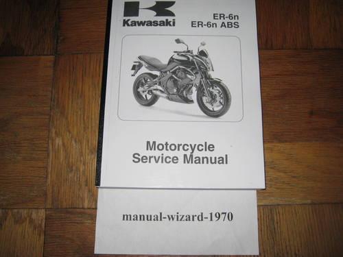Kawasaki ER-6n ABS ER6n Service Shop Repair Manual Part# 99924-1418-02