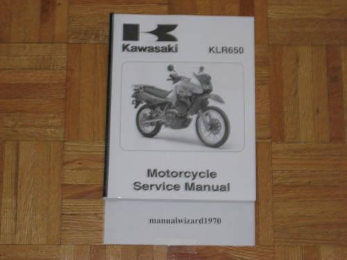 Kawasaki KLR 650 Service Shop Repair Manual Part# 99924-1080-63