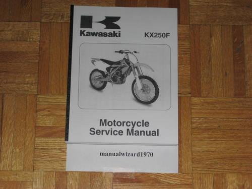 Kawasaki KX250F Service Shop Repair Manual Book Part# 99924-1411-01