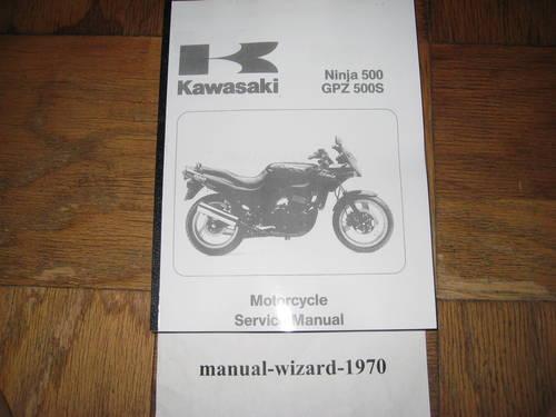 Kawasaki Ninja 500 Service Shop Repair Manual Part# 99924-1056-04