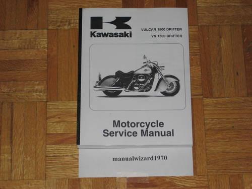 Kawasaki Vulcan VN1500 NOMAD 98-01 Service Manual Part# 99924-1241-02