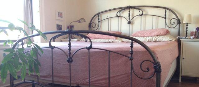 King-size vintage, antique style Wrought Iron bed