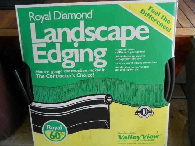Landscape edging; Royal Diamond 60 ft. Plastic Lawn Edging; NEW