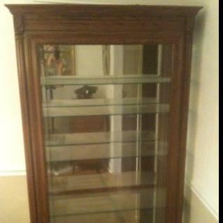Large Glass Display Case Curio Cabinet