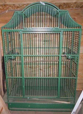 Large stainless steel dog crate