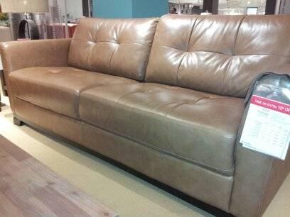 Leather Sofa with Matching Ottoman/Counter High Dining Table Set