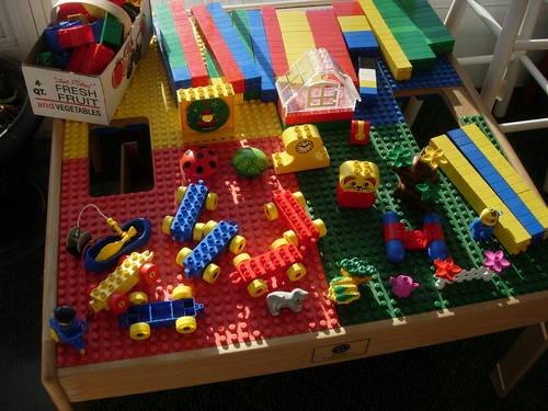 Lego Table and Lego's