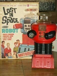 LOST IN SPACE ROBOT IN BOX VINTAGE BATTERY OP REMCO 1960s