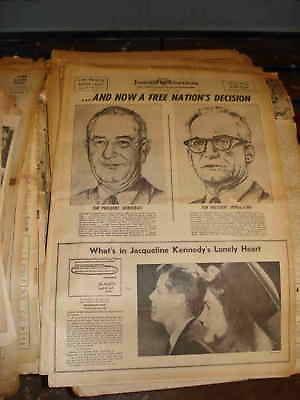 LOT +/- 1000 JFK Newspaper Articles NYC Qns Pickup