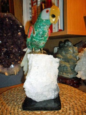 Macaw Parrot Bird Gemstone Carving-Originally $250.00