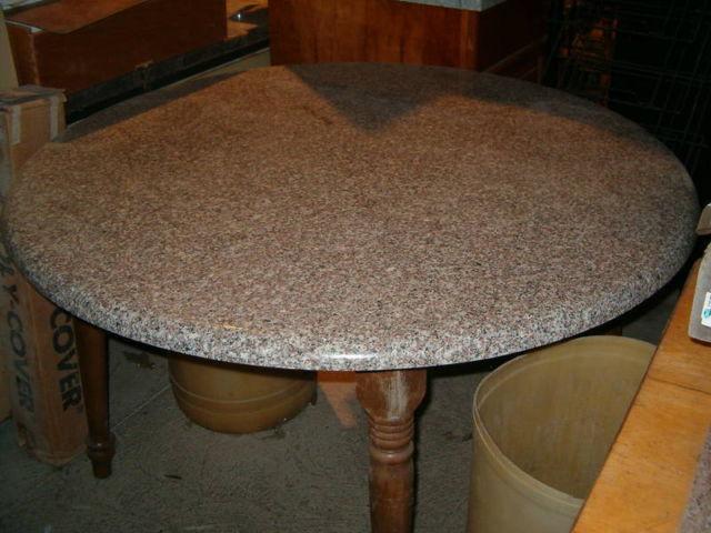Mahogany Round Bar Height Table pick up only 12526