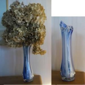 Marble Vase & Candle Sticks, End of day Blue / Gold Glass Vases $40 to