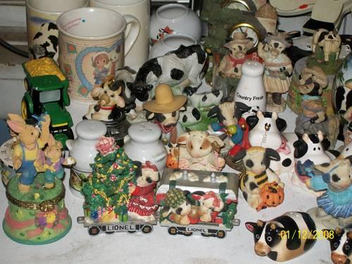 Mary Moo Moo Figurines and Variety of other items