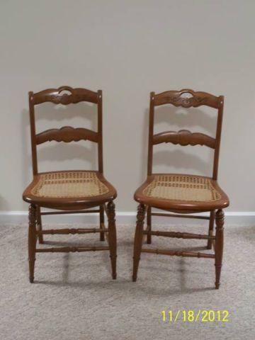 Matching Set of Cane Chairs STILL AVAILABLE