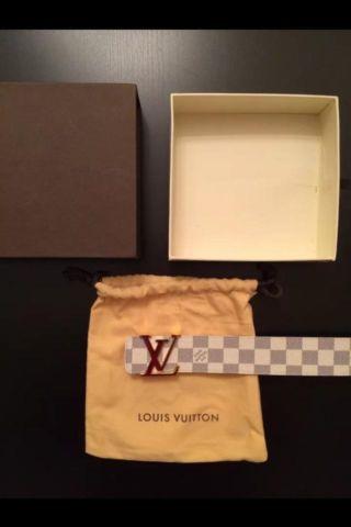 Men Louis Vuitton Azur belt size 34