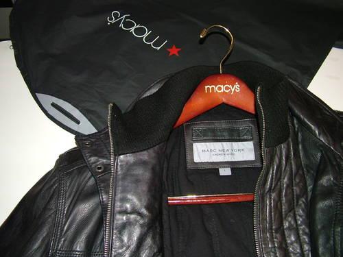 Mens Leather Jacket,Black,New