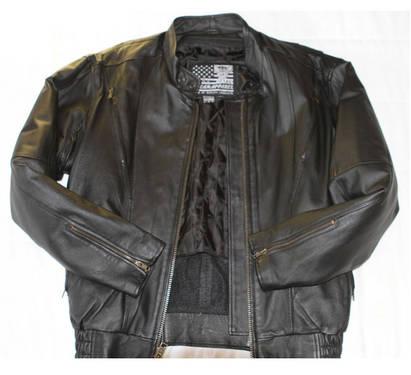 Mens XLarge Tall Leather Bikers Jacket