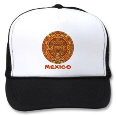 Mexico Sun Stone Trucker Hat Aztec Calendar - 12 2012 Apocalypse Hat