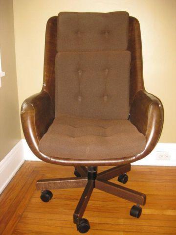 Mid-Century High Back Desk Chair