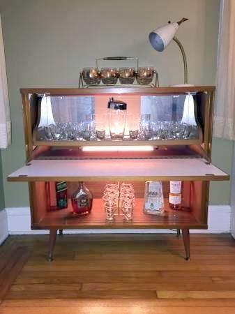 Mid-Century Modern Bar Cabinet (Delivery Available)