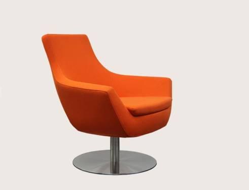 Modern Aria Chrome Or Black Powder Chair In Wool Fabric by Bnt