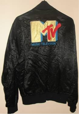 MTV SATIN LOGO JACKET - 1980's - GOOD USED CONDITION