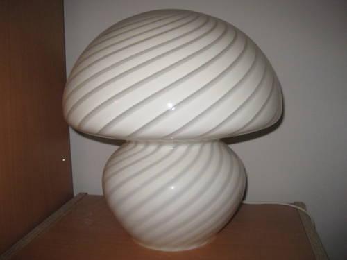 Murano Glass Mushroom Lamp 1970's