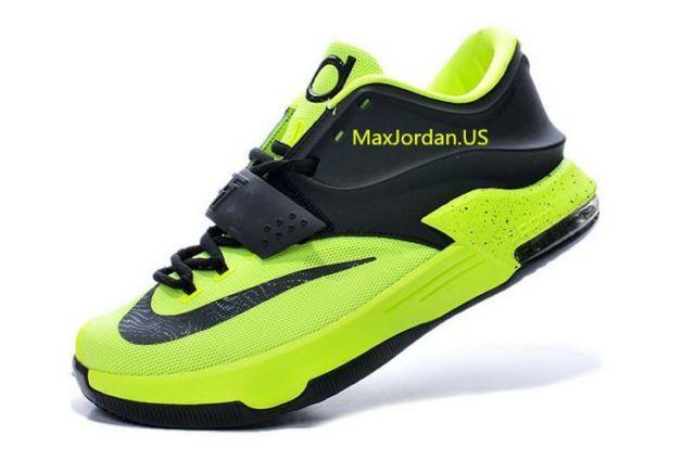 Nike Kevin Durant 7 Volt Green Black Basketball Shoes Sale
