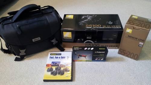 Nikon D5100 16.2 MP VR Kit with EXTRAS!!