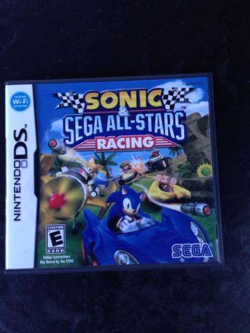 Nintendo DS Sonic & Sega All-stars racing. No manual.
