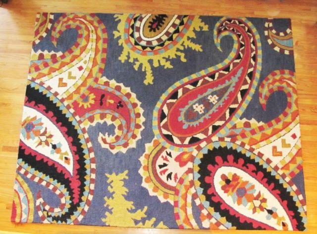 nuLOOM Handmade Paisley Wool Area Rug (7'6 x 9'6)