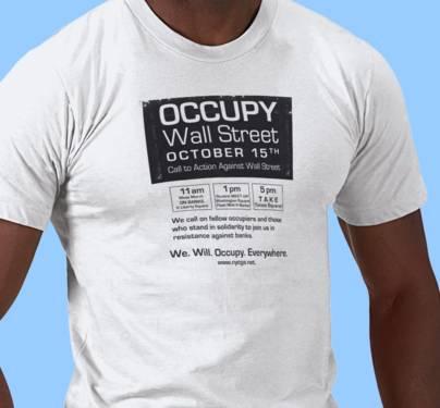 Occupy Wall Street Flyer Take Times Square T Shirt