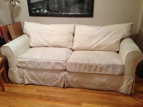 Off White Slip Cover Couch