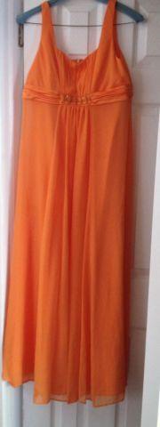 Orange formal dress