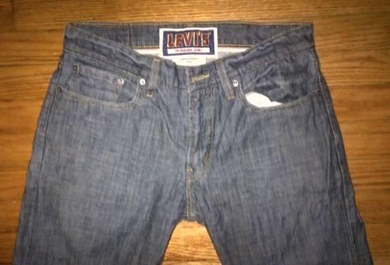 Original Levis Strauss 514 Slim Straight Grey Jeans Size 32 W x 30 L