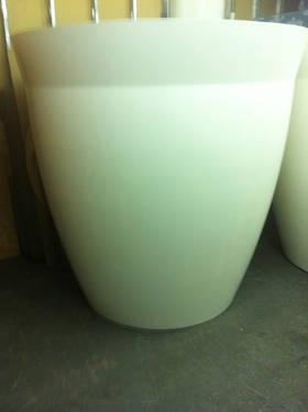 Palmetto Planters White Giant Flower Pots - barley used.