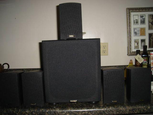 Paradigm surround sound speakers