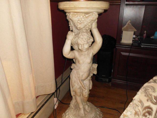 pedestal--cherub stand