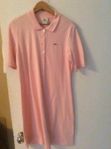 Pink lacoste dress - medium - size