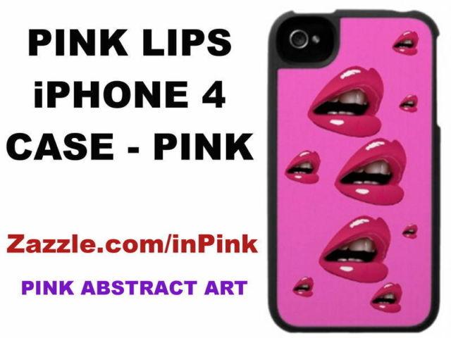 Pink Lips Art iPhone Case