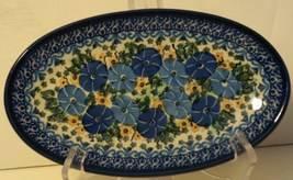 Polish Pottery Square Dish With Spoon 5