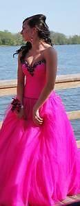 Prom Dress - hot pink ball gown
