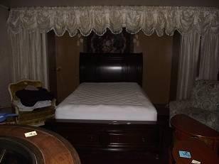 Queen size Bed with mattress and other items