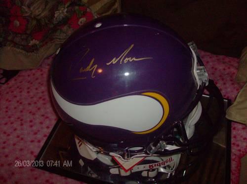 Randy Moss signed helmet