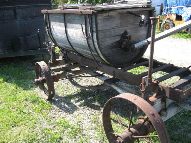Rare early 1900's Antique Horse Drawn Orchard Spray Wagon Hardie Mfg.