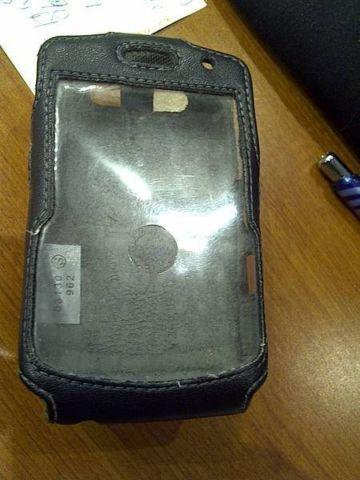 RARE Leather cover Blackberry 8900