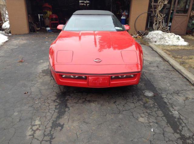 Red Corvette Convertable